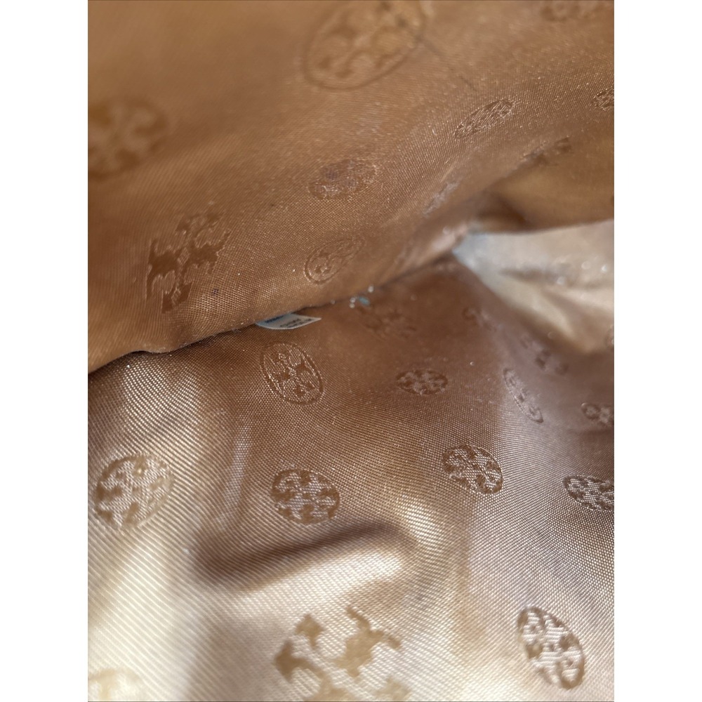 Tory Burch York Gold Buckle Saffiano Tan Leather Tote Brown Lg Carryall‎ HYS001 - Picture 14 of 16